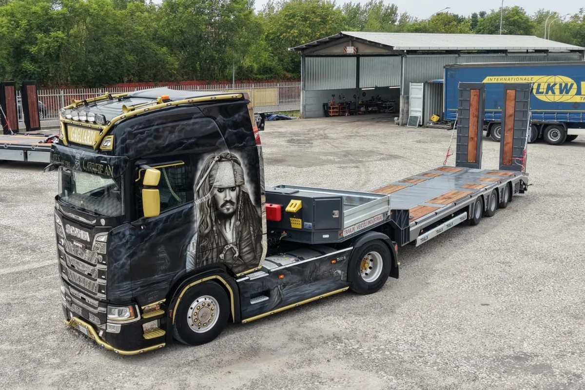 LOWBED SEMI TRAILER CUSTOM PRODUCTION