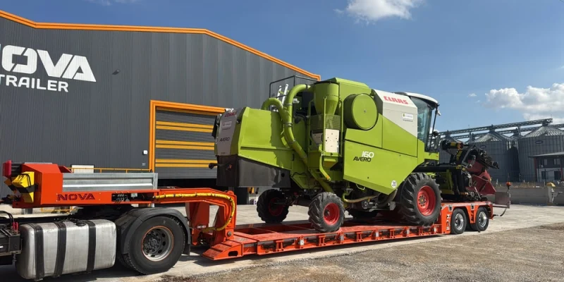 LOW LOADER TRAILER technical drawing - Nova Trailer