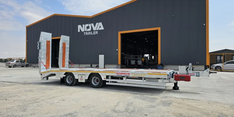 TANDEM LOWBED technical drawing - Nova Trailer