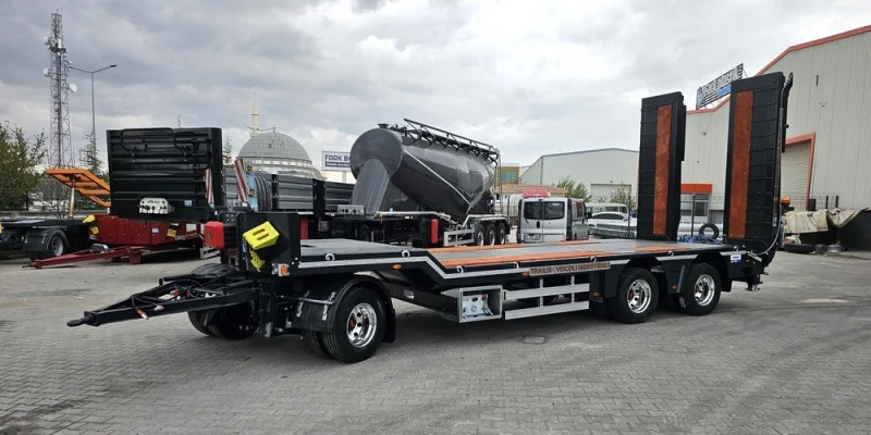 DRAWBAR LOWBED 3 AXLE technical drawing - Nova Trailer